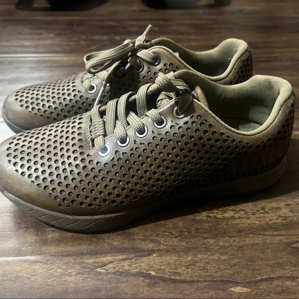 NoBull Brown Leather Trainers W7